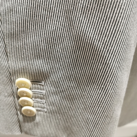Club Monaco grant fit fine striped jacket blazer - Picture 3 of 9